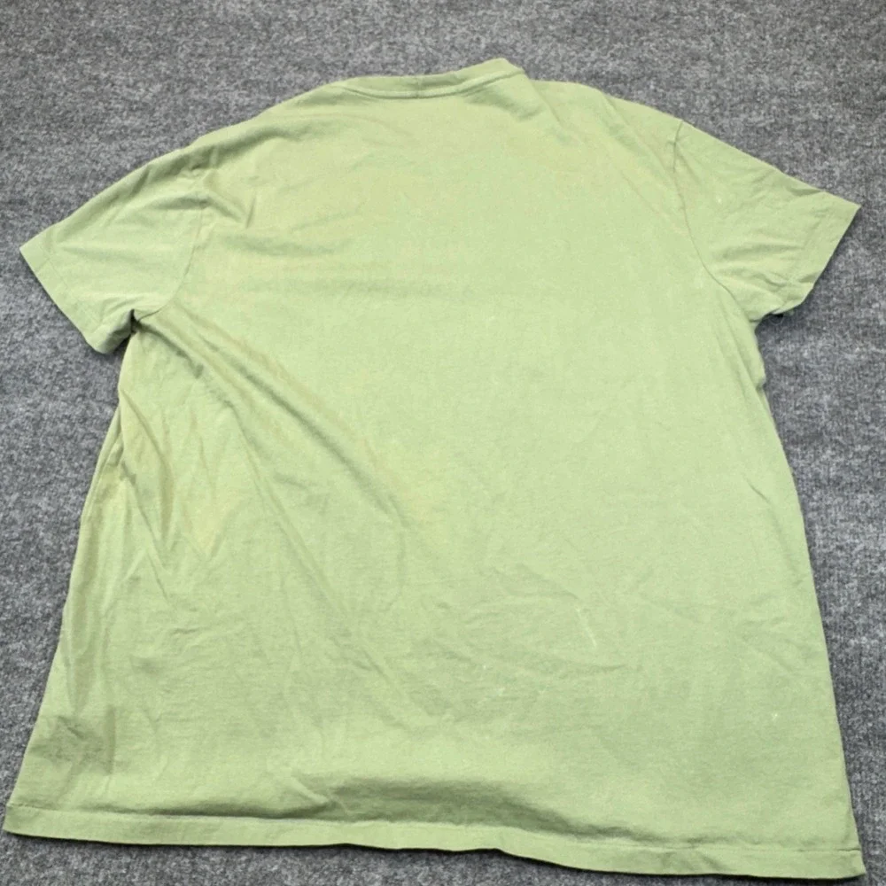 Polo Ralph Lauren Shirt Mens XL Green Script Logo Short Sleeve Pony Preppy